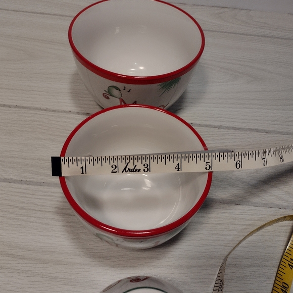 Everyday white Christmas porcelain Nesting Bowls set of 3 Merry, Noel, Joy. - Picture 7 of 11